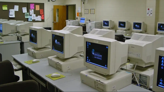 Classroom with Old PCs